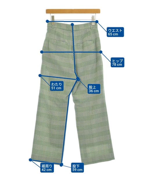 6(ROKU)（ロク）その他 緑 サイズ:34(XS位) レディース/2200649749010