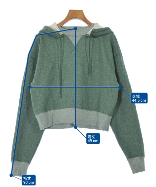 6(ROKU)（ロク）パーカー 緑 サイズ:F レディース/2200655925033