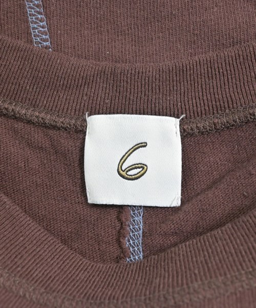 6(ROKU)（ロク）Tシャツ・カットソー 茶 サイズ:F レディース/2200650401082