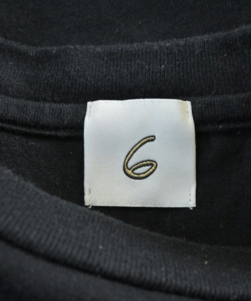 6(ROKU)（ロク）Tシャツ・カットソー 黒 サイズ:F レディース/2200650401112