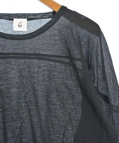 6(ROKU)（ロク）Tシャツ・カットソー 黒 サイズ:-(XL位) レディース/2200655758068