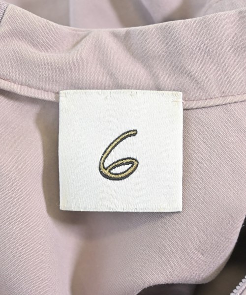 6(ROKU)（ロク）ブラウス ピンク サイズ:36(S位) レディース/2200661670019