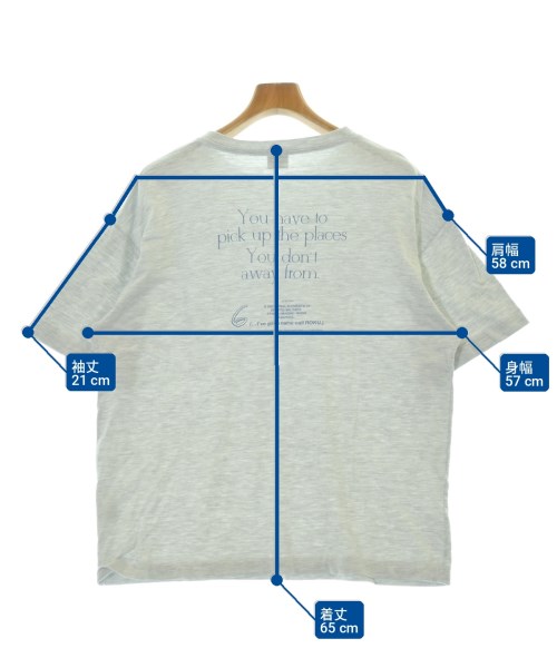 6(ROKU)（ロク）Tシャツ・カットソー グレー サイズ:F メンズ/2200714676029