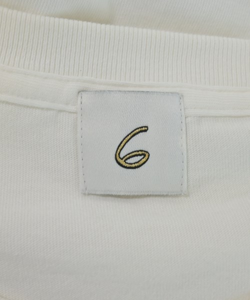 6(ROKU)（ロク）Tシャツ・カットソー 白 サイズ:L レディース/2200715228234