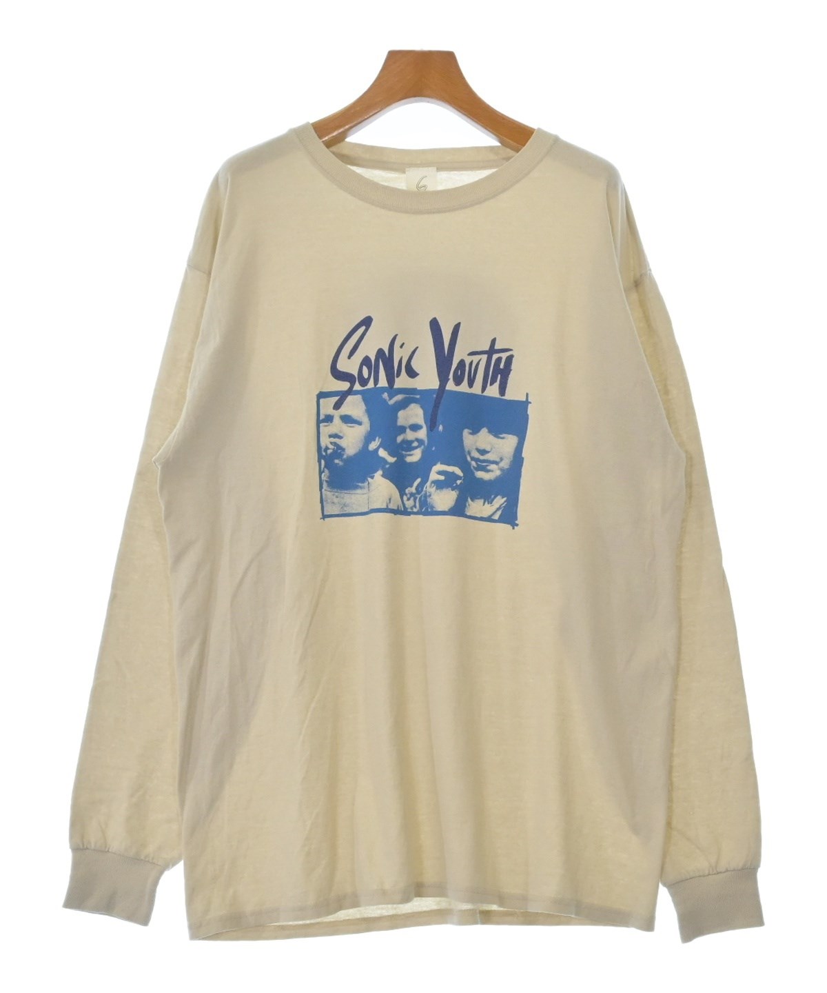 6(ROKU)（ロク）Tシャツ・カットソー ベージュ サイズ:L レディース