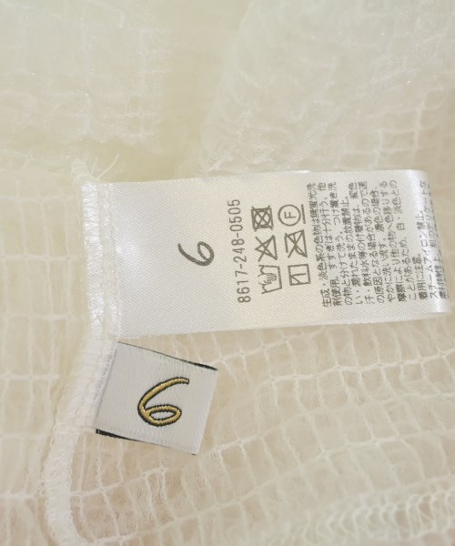 6(ROKU)（ロク）ブラウス 白 サイズ:-(L位) レディース/2200634153082