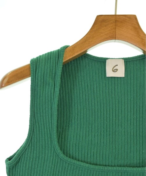 6(ROKU)（ロク）タンクトップ 緑 サイズ:-(M位) レディース/2200634153105