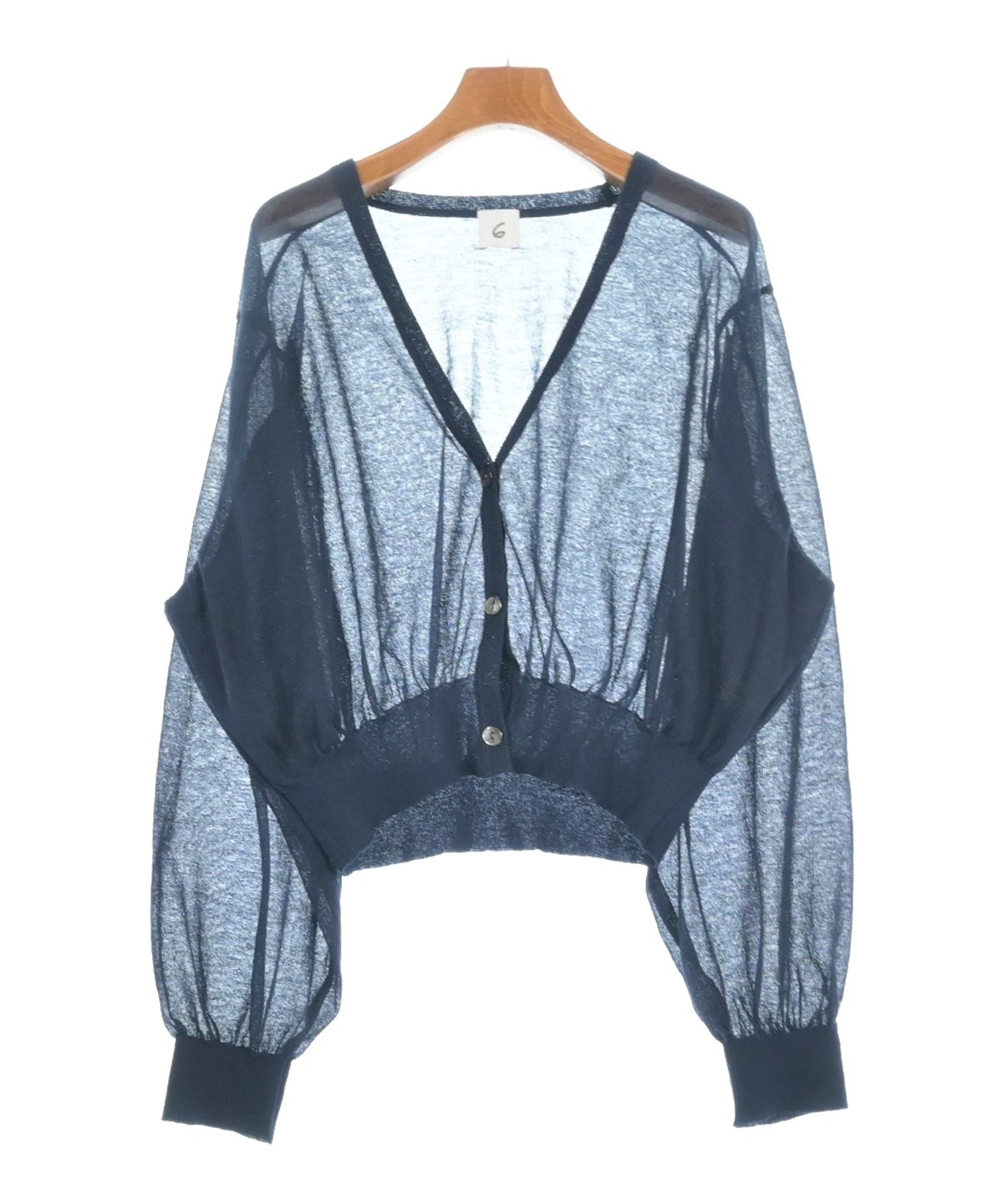 6(ROKU)（ロク）カーディガン 紺 サイズ:F レディース/2200634257032