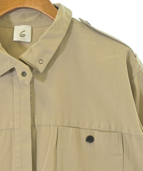 6(ROKU)（ロク）シャツワンピース ベージュ サイズ:38(M位) レディース/2200632638017