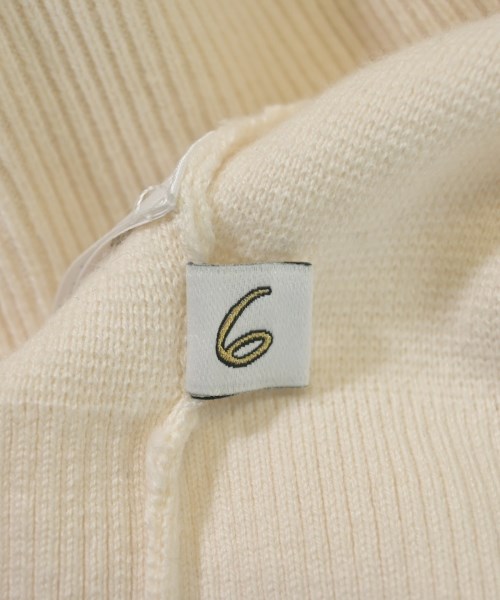 6(ROKU)（ロク）ニット・セーター 白 サイズ:F レディース/2200632638093