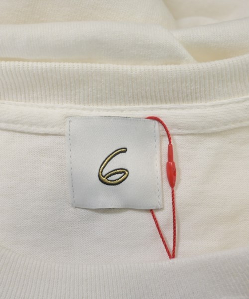 6(ROKU)（ロク）Tシャツ・カットソー 白 サイズ:M レディース/2200632638147