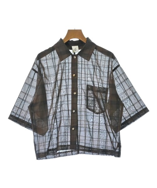 6(ROKU)(ロク)カジュアルシャツ 茶 サイズ:F/2200632638154