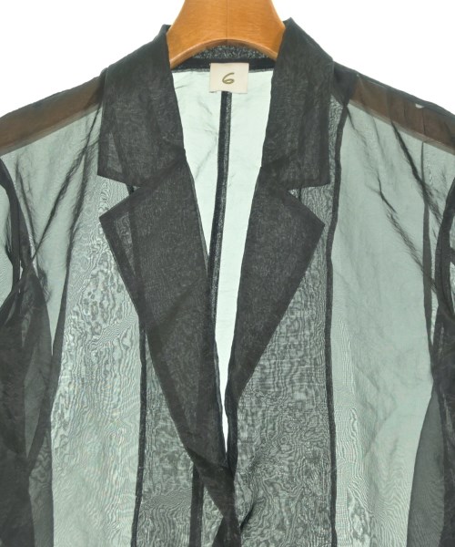 6(ROKU)（ロク）テーラードジャケット 黒 サイズ:36(S位) レディース/2200646009025