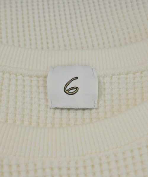 6(ROKU)（ロク）Tシャツ・カットソー 白 サイズ:F レディース/2200638156041