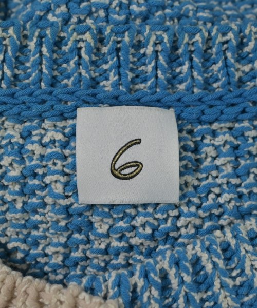 6(ROKU)（ロク）カーディガン 青 サイズ:F レディース/2200646828107