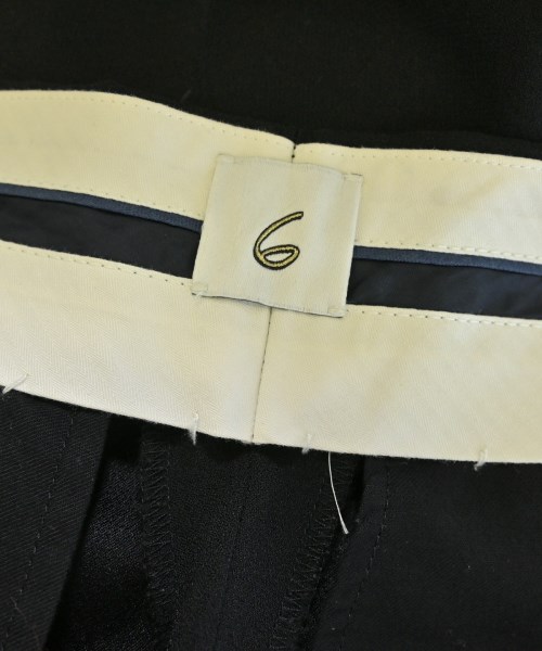 6(ROKU)（ロク）スラックス 黒 サイズ:36(S位) レディース/2200648867081