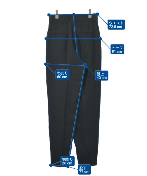 6(ROKU)（ロク）スラックス 黒 サイズ:36(S位) レディース/2200648867081