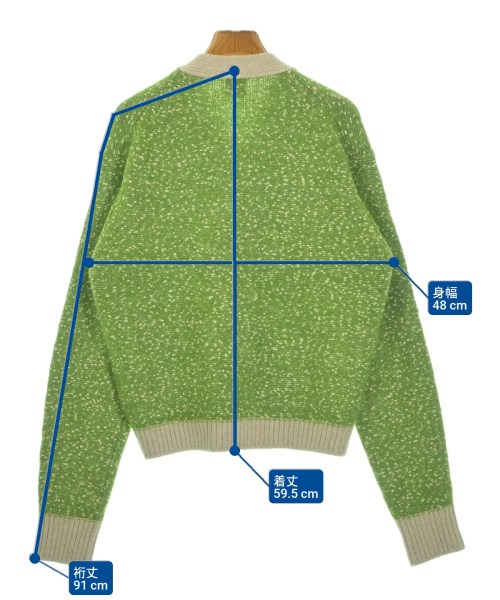 6(ROKU)（ロク）カーディガン 緑 サイズ:-(M位) レディース/2200641918032