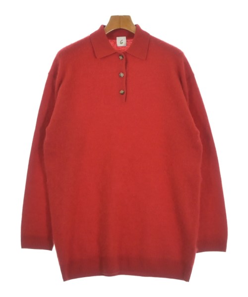 6(ROKU)(ロク)ニット・セーター 赤 サイズ:F/2200649811014