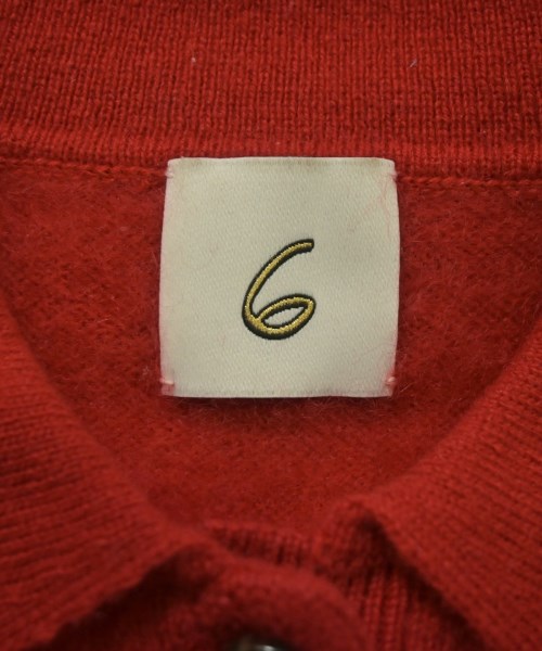 6(ROKU)（ロク）ニット・セーター 赤 サイズ:F レディース/2200649811014