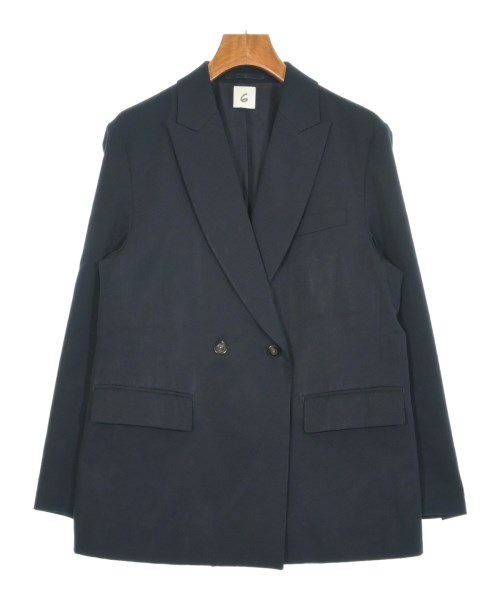 6(ROKU)(ロク)テーラードジャケット 紺 サイズ:36(S位)/2200650796027