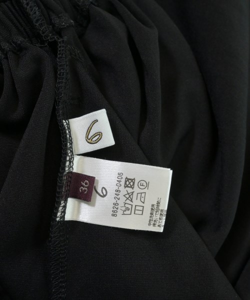 6(ROKU)（ロク）ワンピース 黒 サイズ:36(S位) レディース/2200652006155