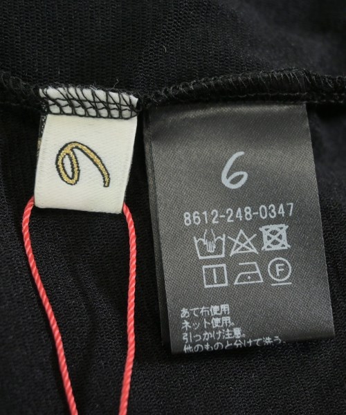 6(ROKU)（ロク）Tシャツ・カットソー 黒 サイズ:-(S位) レディース/2200648209041