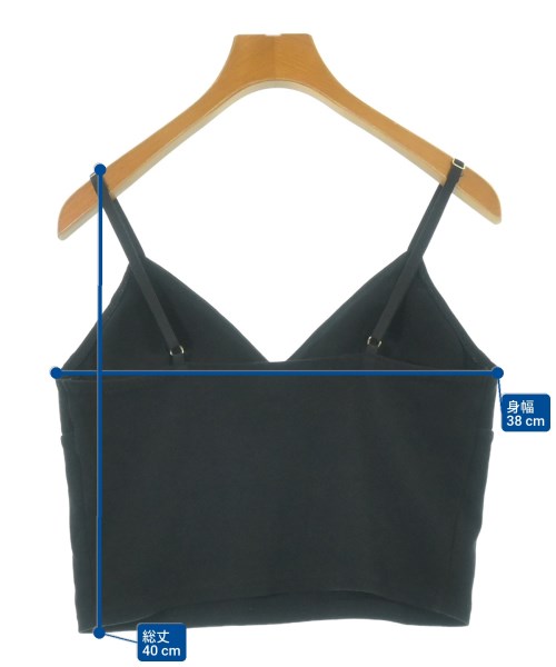 6(ROKU)（ロク）キャミソール 黒 サイズ:F レディース/2200646146041