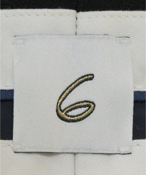 6(ROKU)（ロク）スラックス 黒 サイズ:34(XS位) レディース/2200653372037