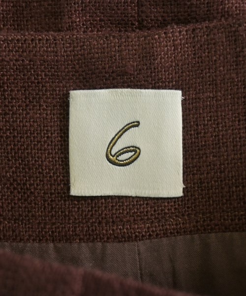 6(ROKU)（ロク）ロング・マキシ丈スカート 茶 サイズ:36(S位) レディース/2200645919011