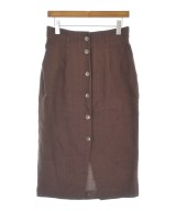 6(ROKU)（ロク）ロング・マキシ丈スカート 茶 サイズ:36(S位) レディース/2200645919011