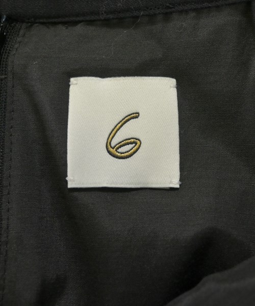 6(ROKU)（ロク）ロング・マキシ丈スカート 黒 サイズ:38(M位) レディース/2200654156131