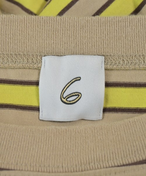 6(ROKU)（ロク）Tシャツ・カットソー 黄 サイズ:F レディース/2200654226025