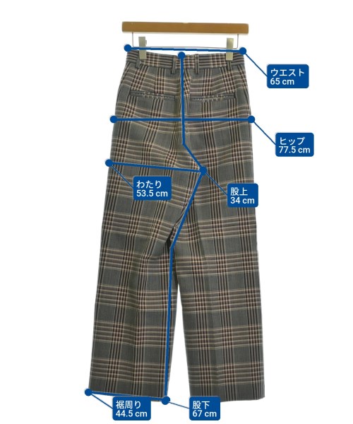 6(ROKU)（ロク）スラックス グレー サイズ:34(XS位) レディース/2200654037096