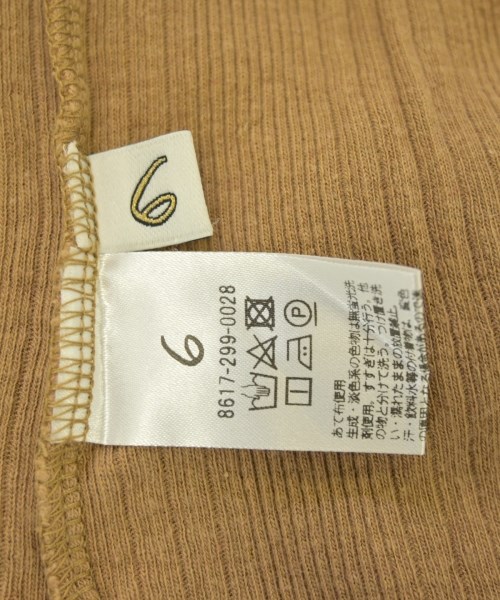 6(ROKU)（ロク）タンクトップ 茶 サイズ:-(XS位) レディース/2200686771258