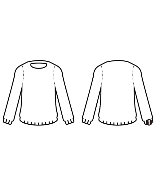 6(ROKU)（ロク）ニット・セーター 白 サイズ:F レディース/2200647332085