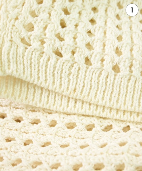 6(ROKU)（ロク）ニット・セーター 白 サイズ:F レディース/2200647332085