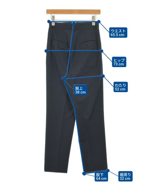 6(ROKU)（ロク）スラックス 紺 サイズ:34(XS位) レディース/2200661153017