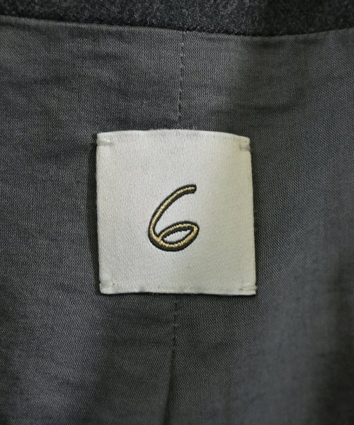 6(ROKU)（ロク）カジュアルジャケット グレー サイズ:38(M位) レディース/2200664374020