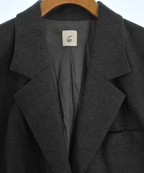 6(ROKU)（ロク）カジュアルジャケット グレー サイズ:38(M位) レディース/2200664374020