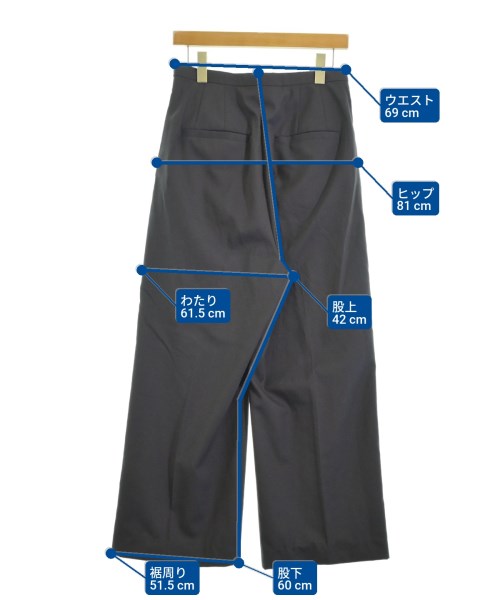 6(ROKU)（ロク）スラックス 紺 サイズ:34(XS位) レディース/2200665361029