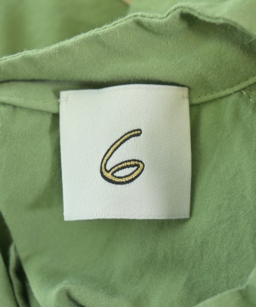 6(ROKU)（ロク）ブラウス 緑 サイズ:36(S位) レディース/2200666040022