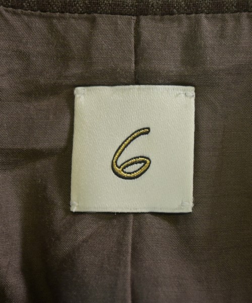 6(ROKU)（ロク）カジュアルジャケット 茶 サイズ:36(S位) レディース/2200666696021