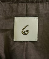 6(ROKU)（ロク）カジュアルジャケット 茶 サイズ:36(S位) レディース/2200666696021