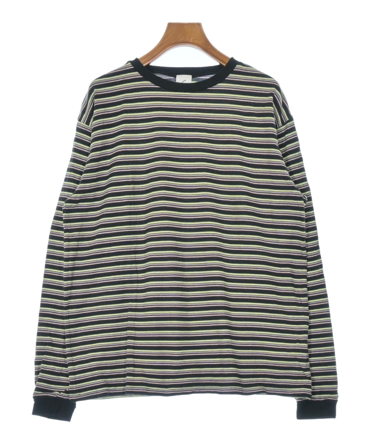 6(ROKU) ロク Tシャツ・カットソー F 黒x白 【古着】【中古】 6(ROKU)（ロク）Tシャツ・カットソー 黒 サイズ:-(M位) レディース