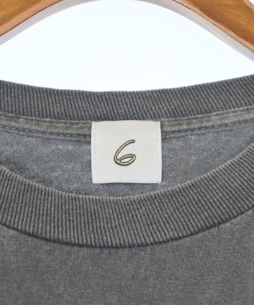 6(ROKU)（ロク）Tシャツ・カットソー グレー サイズ:S レディース/2200662118107
