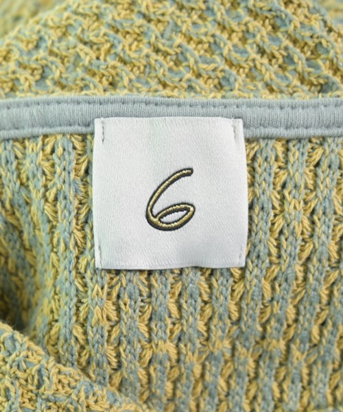 6(ROKU)（ロク）ワンピース 黄 サイズ:38(M位) レディース/2200663686063