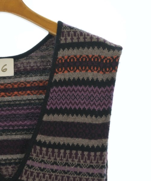 6(ROKU)（ロク）ニット・セーター 紫 サイズ:-(XS位) レディース/2200666318015