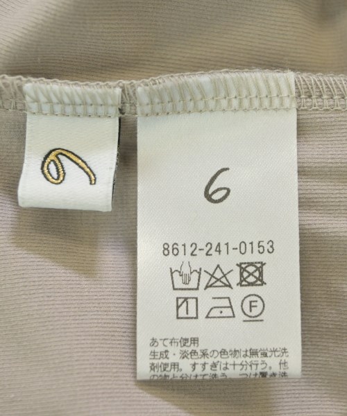 6(ROKU)（ロク）Tシャツ・カットソー ベージュ サイズ:F レディース/2200668321020
