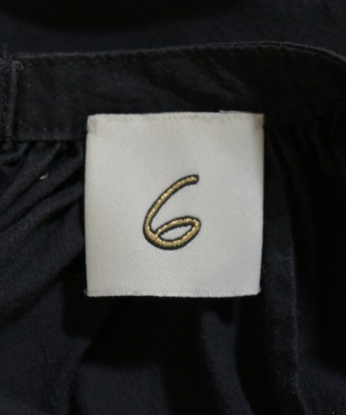 6(ROKU)（ロク）ブラウス 紺 サイズ:38(M位) レディース/2200669746013